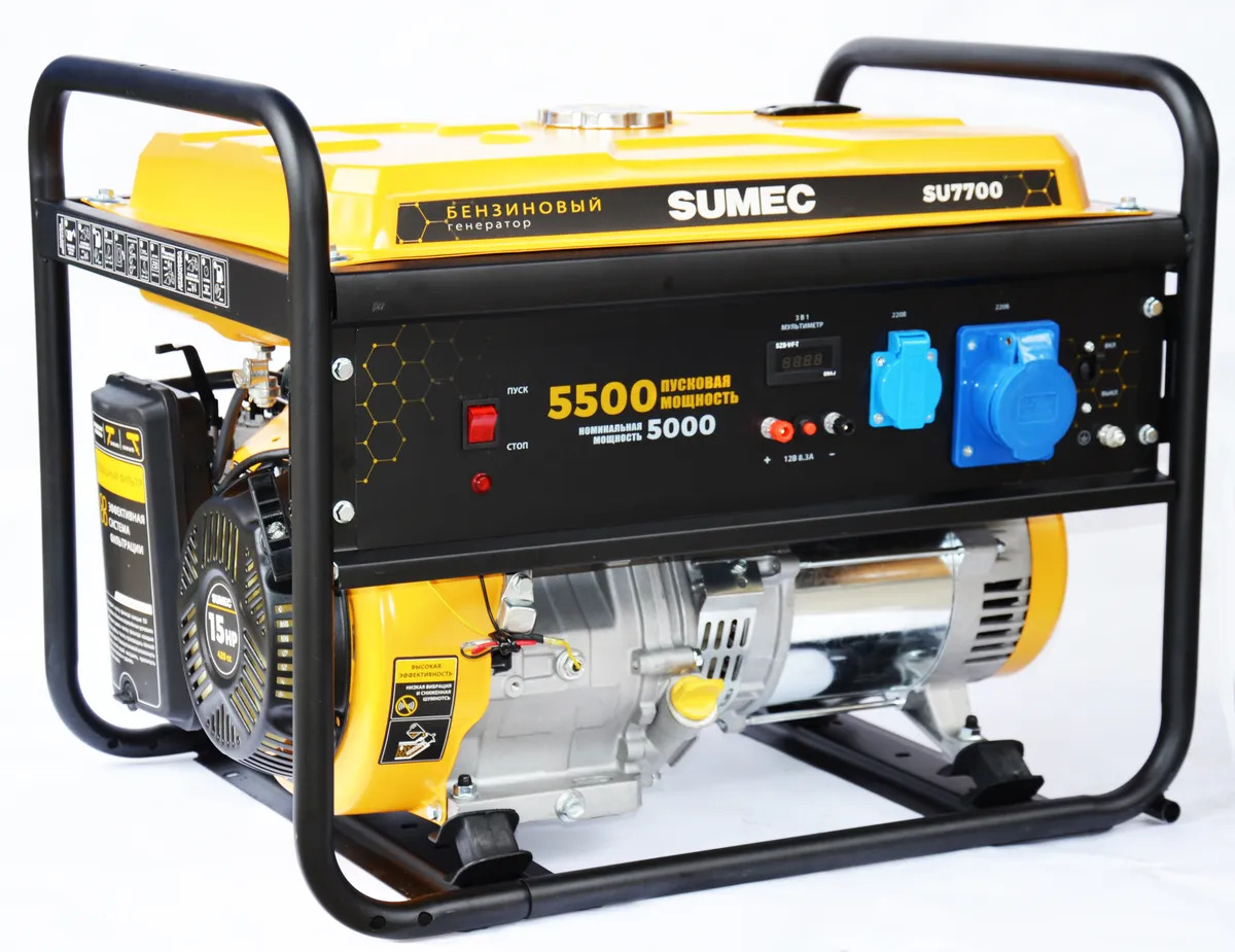 Генератор бензиновый SUMEC SU7700 (5,0 кВт)